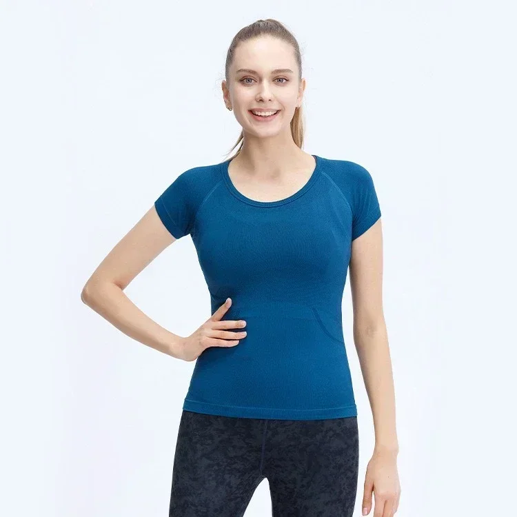 

LuluLogo Women Swiftly Tech 1.0 Seamless Yoga T-Shirts Summer Breathable Sports Tee Fitness Blouse Workout Short Sleeve Crop Top