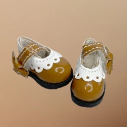 Miniature Leather Doll Boots - Tilda Collection, 3.2cm Shoes (New brown)