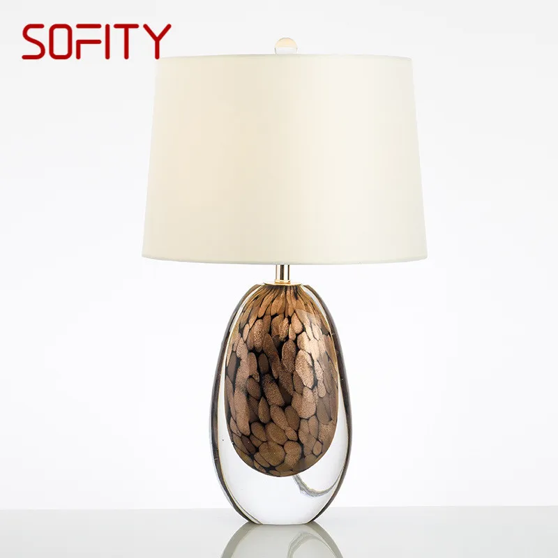 

SOFITY Nordic Glaze Table Lamp Modern Art Iiving Room Bedroom Study Hotel LED Personality Originality Desk Light
