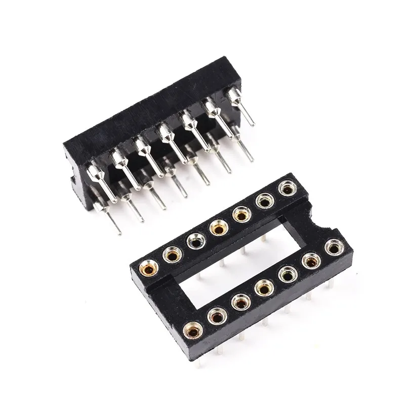 10PCS IC Sockets Narrow Wide 6p 8 14 16 18 20p 24 28 40 Pin DIP Socket Chips Base DIP6 DIP8 DIP14 DIP16 DIP18 DIP20 DIP28 DIP40 ic sockets