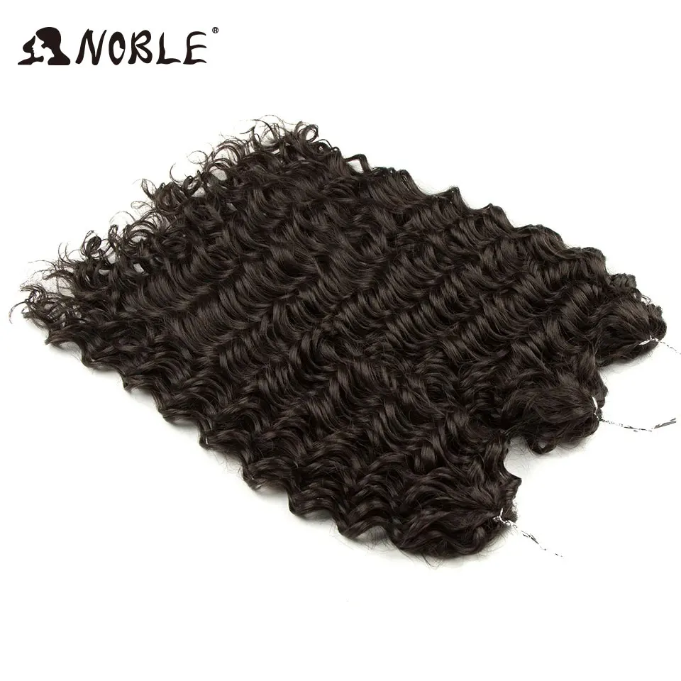 Noble Deep Wavy Twist Crochet Hair Synthetic Afro Curly Hair Crochet Braids High Temperature Fiber Braiding Hair Extensions