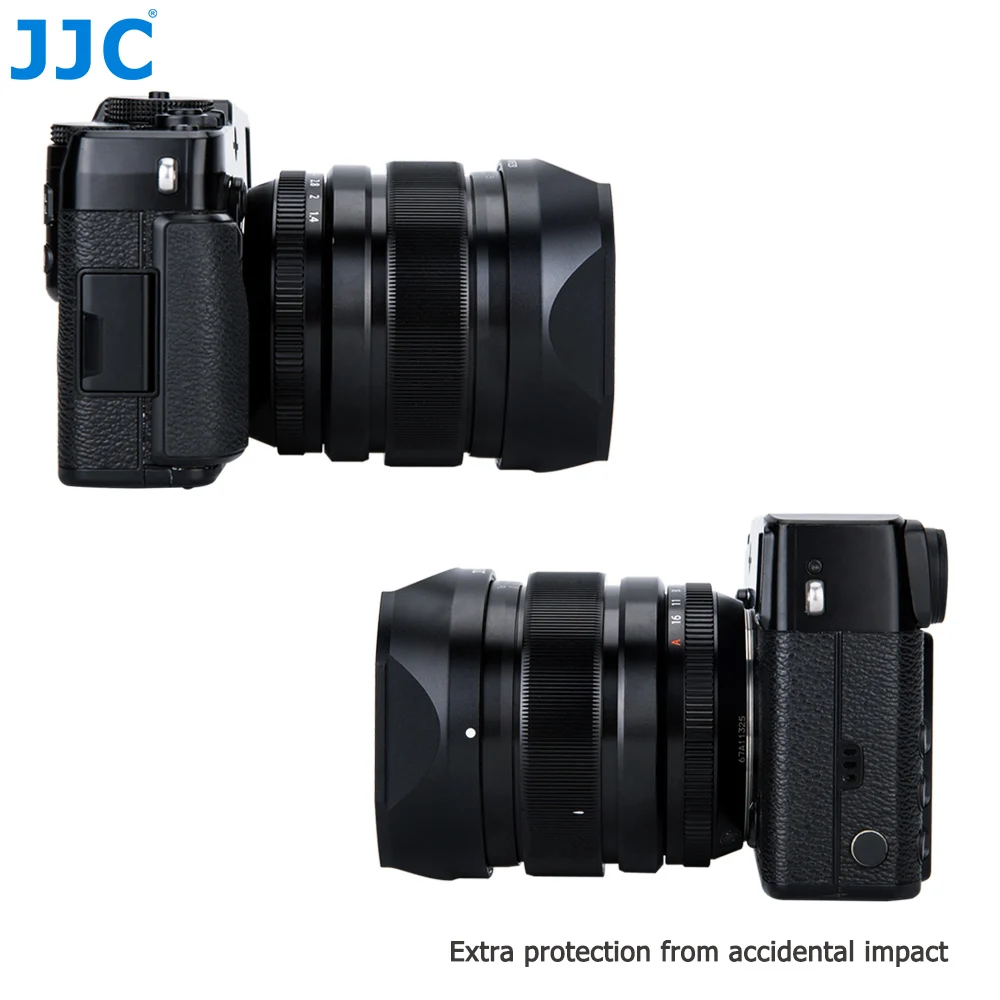 JJC Kamera-Gegenlichtblende für Fujinon XF 23 mm F1.4 und 56 mm F1.2 R (APD) auf XT30 XT20 XT10 XPro2 XPro1 XT3 XT2 ersetzt LH-XF23 – Detail 3