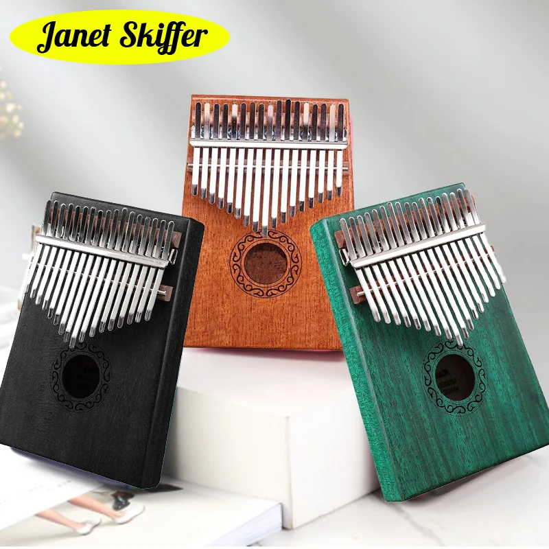 

Upgraded Kalimba 17 Tone Thumb Piano Mahogany Body Musical Instrument Best Quality and Price Birthday Gift for Kid Free Shipping