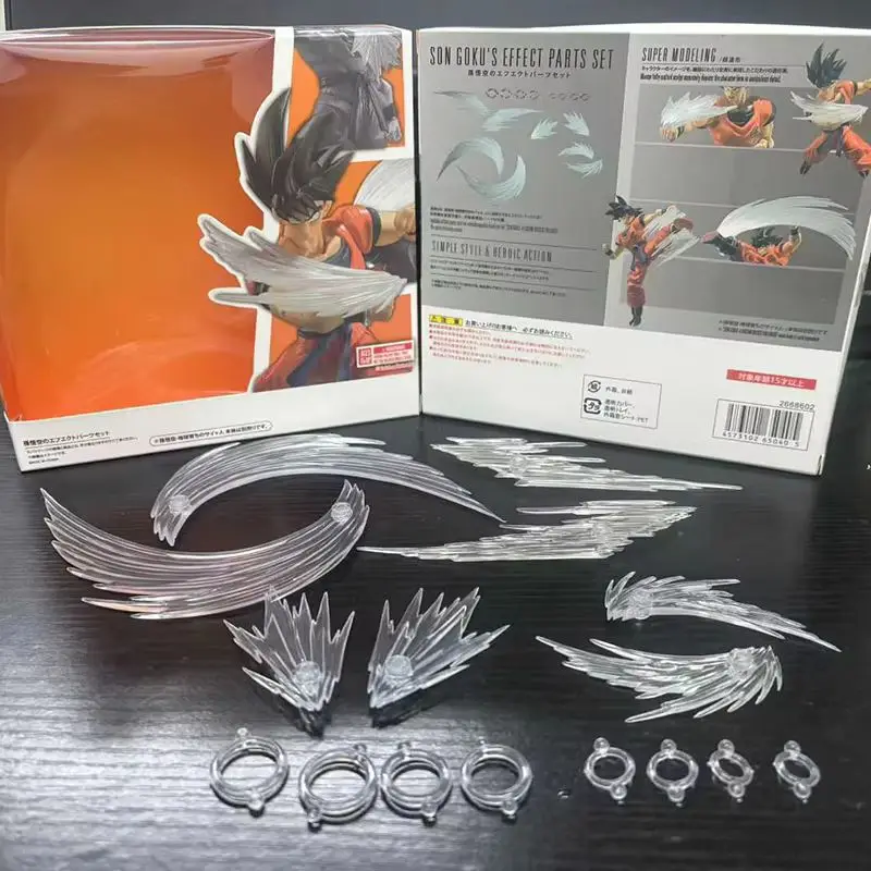 Son Goku Wind Blade Special Effect Action Figure - White Version with Smoke Effect Piece - Custom Anime Collectible Gift