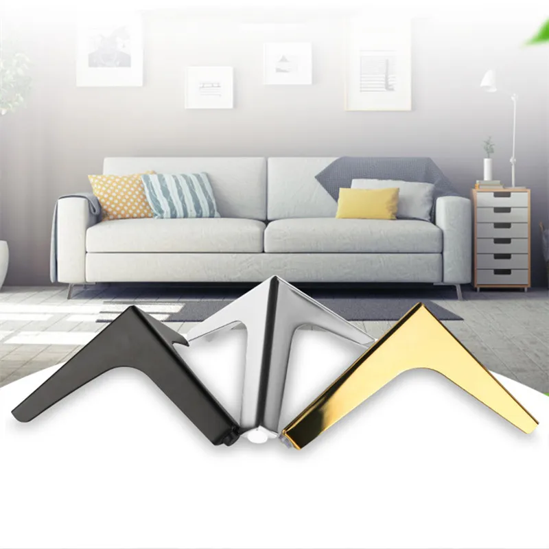 Furniture Legs 4Pcs/Set Household Furniture Legs Heavy Duty Metal Sofa Feet For Table Chair Desk Furniture Hardware