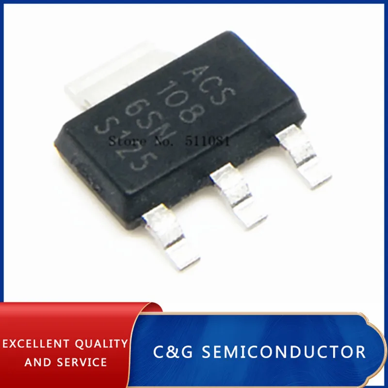 10 шт. ACS108-6SN-TR SOT223 0.8A 600V SOT-223 ACS108-6SN ACS108 108-6S SOT ACS108-6S | Электронные компоненты и
