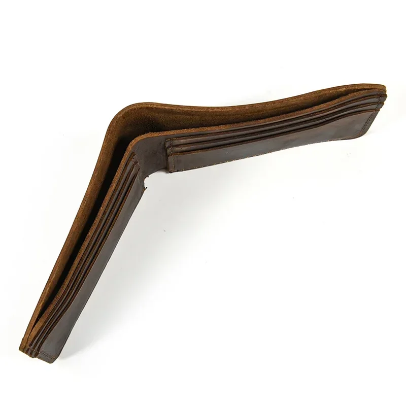 Leather Short Wallet Card Holder for Men