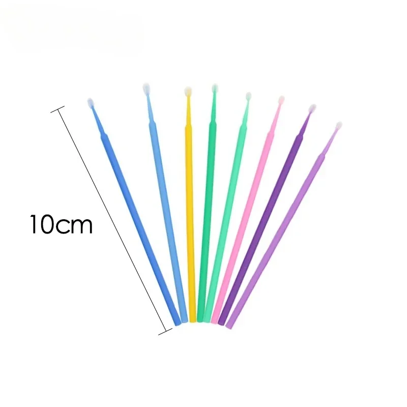 100/200/500/1000PCS Cotton Swab  Extension Disposable Eyelash Glue Cleansing Brushes Applicator Sticks Makeup Tools