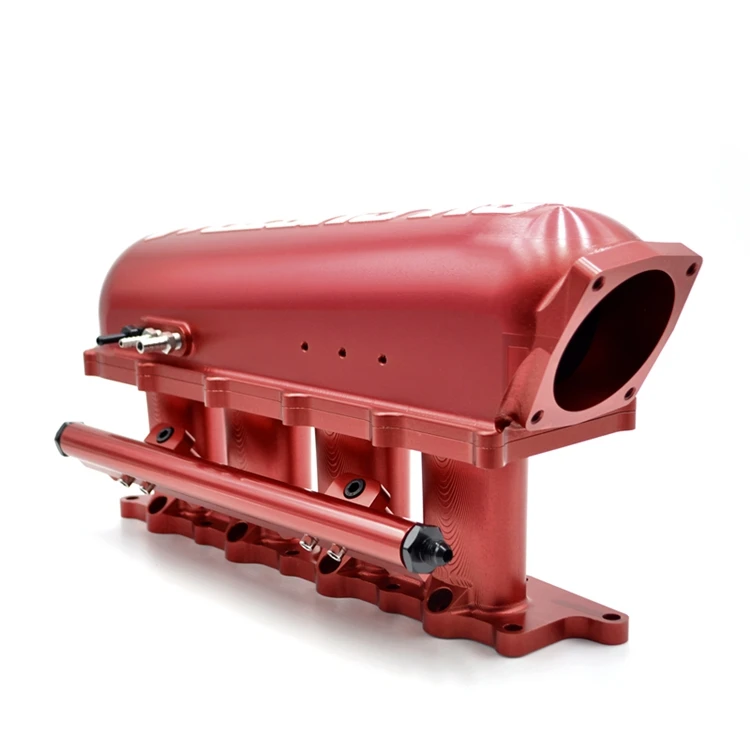 Billet Aluminum Red Intake Manifold For Mitsubishi EVO 4G63 Engine