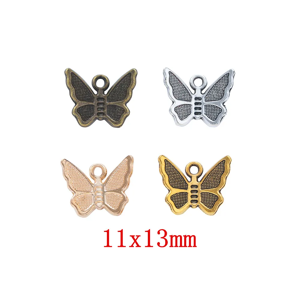 

90pcs butterfly Craft Supplies Charms Pendants for DIY Crafting Jewelry Findings Making Accessory 142