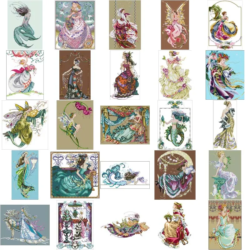 fairy tale doll counted DIY Cross Stitch Sets Chinese Cross-stitch Kits Embroidery Needlework 16CT 14CT 18CT 25-MD-97 cross stitch kit
