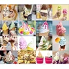 Soft Ice Cream Machine Table Commercial 1600W Big Capacity Power Sorbet Serve Sweet Cone Frozen Yogurt Maker 6