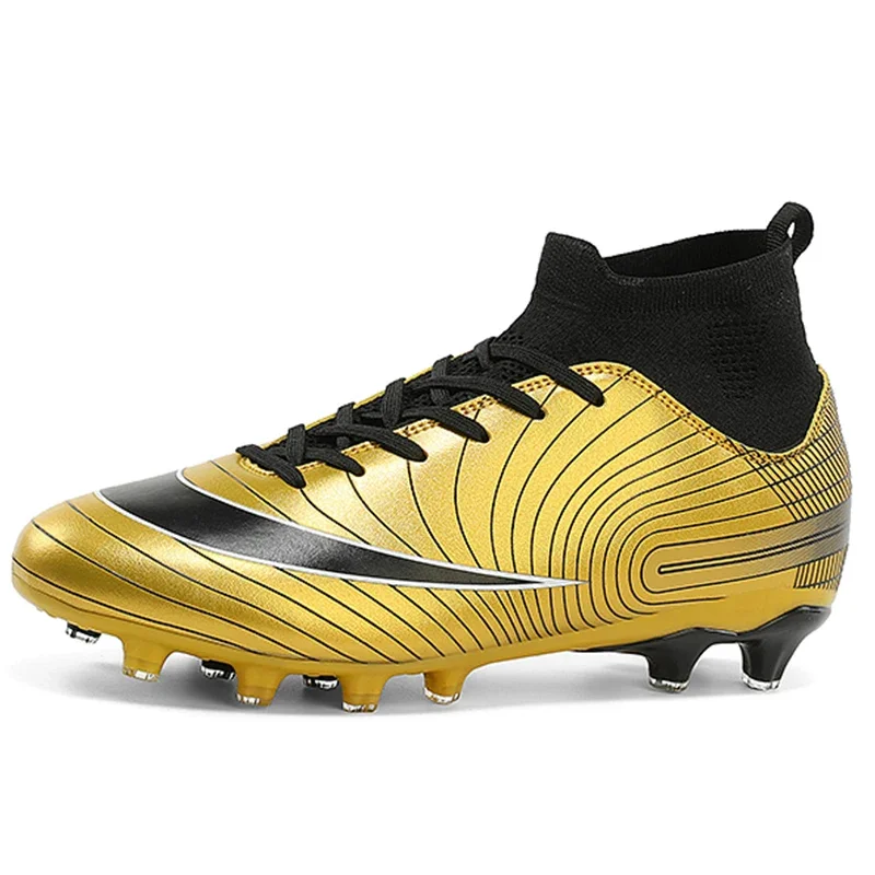 Original Men Soccer Shoes Students Training Society Sneaker Resistant Unisex Long Spikes Training Outdoor Casual Football Shoes