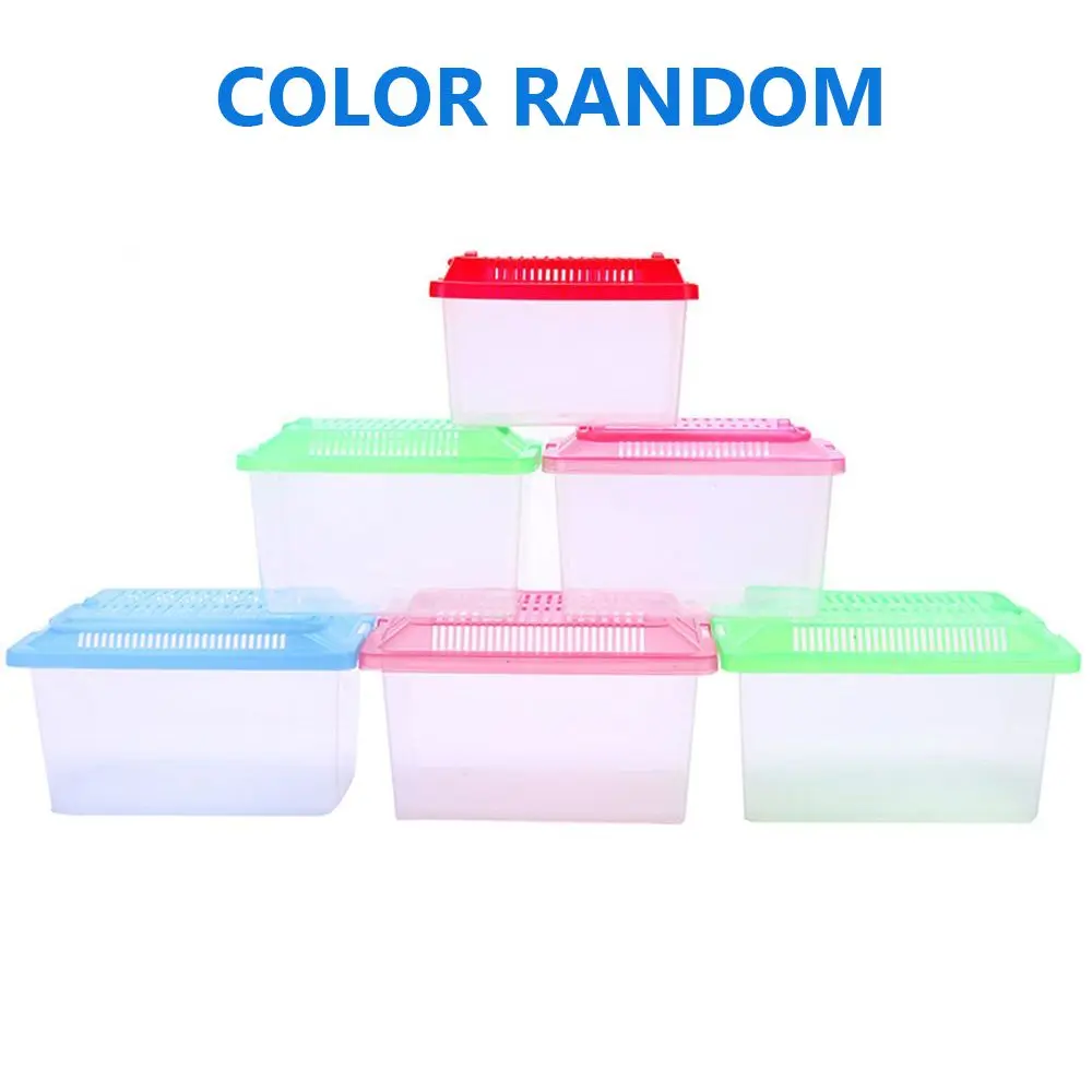 Mini Portable Pet Breeding Box Square Box for Reptile Transport Hamster Breeding and Climbing Turtle Shaped