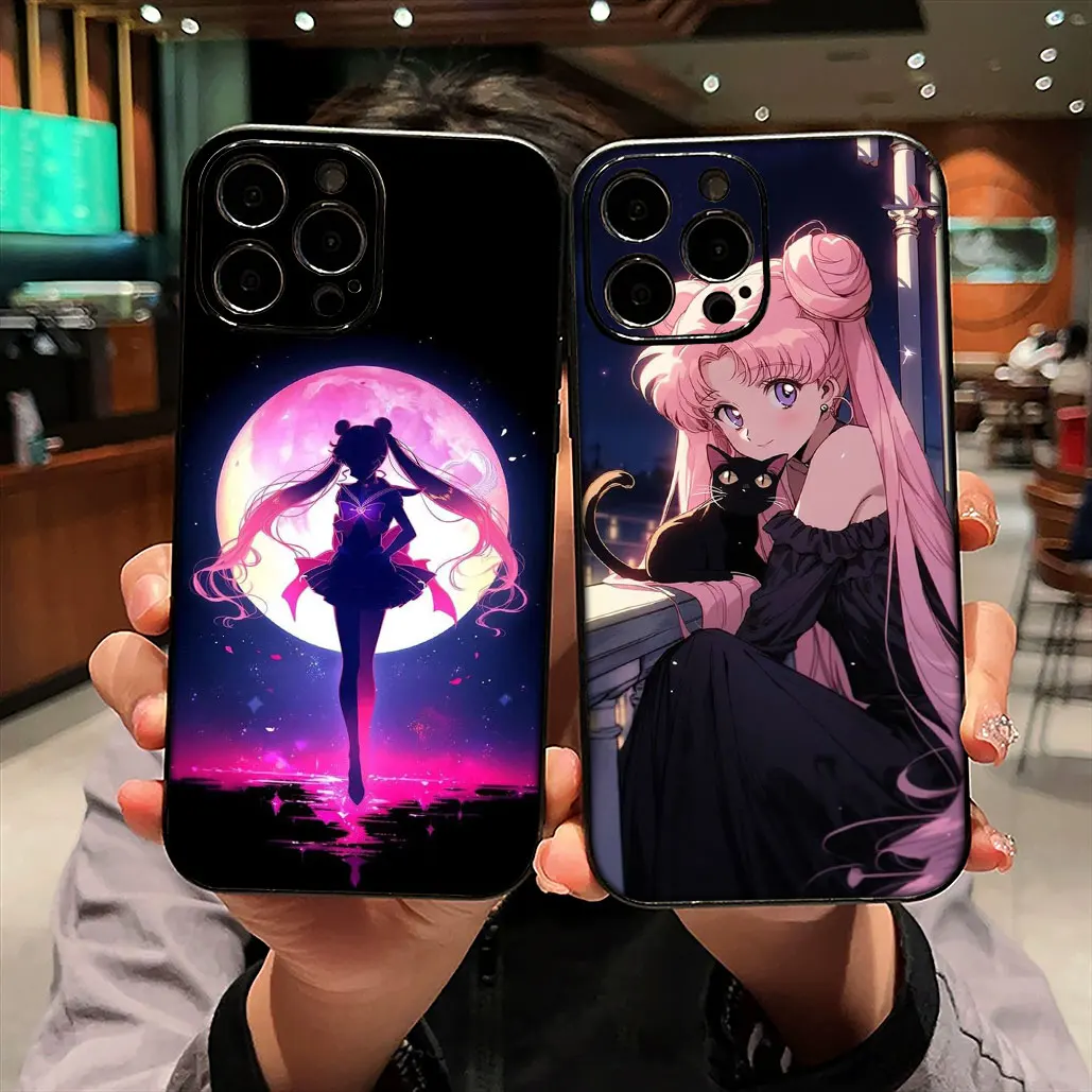 Sailor Cat Girl Moon Phone Case - Stylish Protective Cover