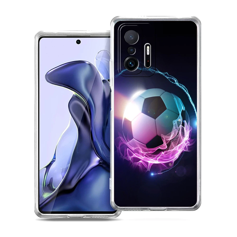 Transparent Soft Football Soccer Phone Case