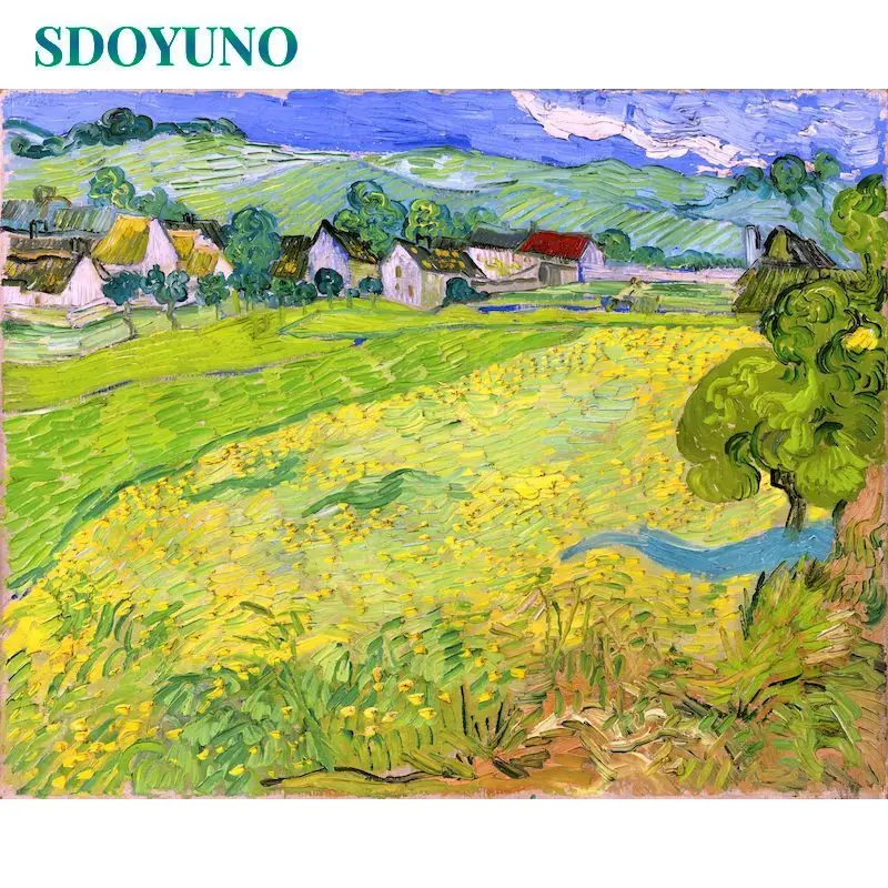

SDOYUNO Paint By Number Scenery Pictures By Number Drawing On Canvas HandPainted Art Gift Kit DIY Decoration