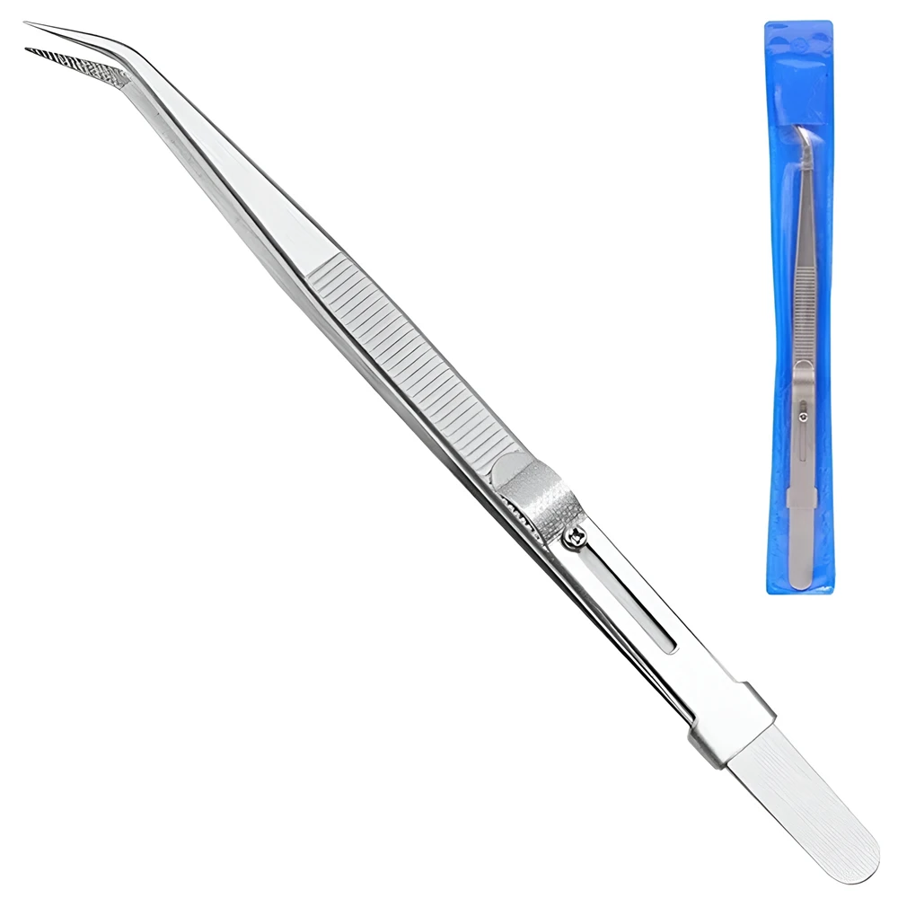 Precision Tweezers 16CM High Precision Stainless Steel Jewelry Tweezers