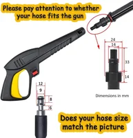 For LAVOR Parkside Home Car High Pressure Water Gun Set with Extension Wand and Nozzle Car Wash Machine Water Spray Gun 2