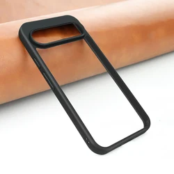 Premium Protective Phone Case with Soft TPU Frame and PC Bumper for Pixel9 (Pixel9Pro) (Black)