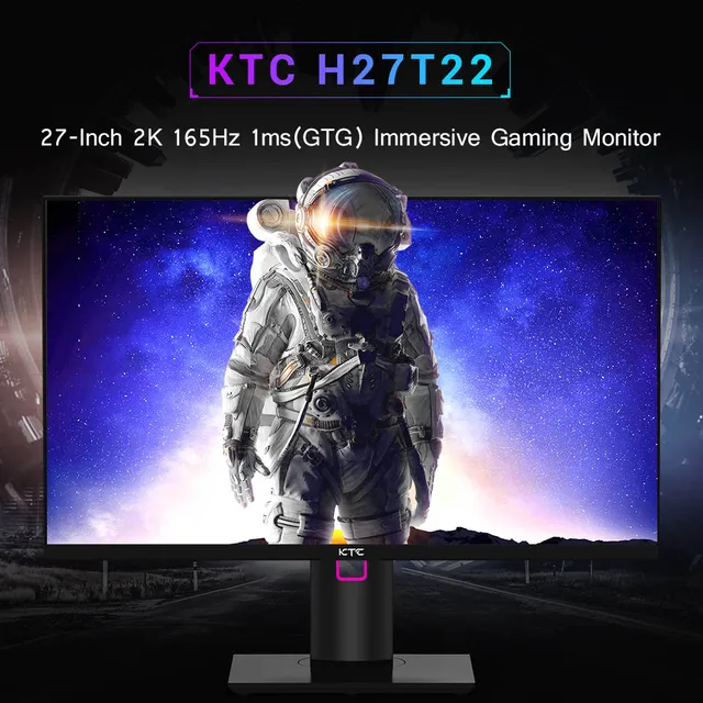 Ktc h27t22ゲーミングモニター、27インチ、2560x1440、qhd、16:9