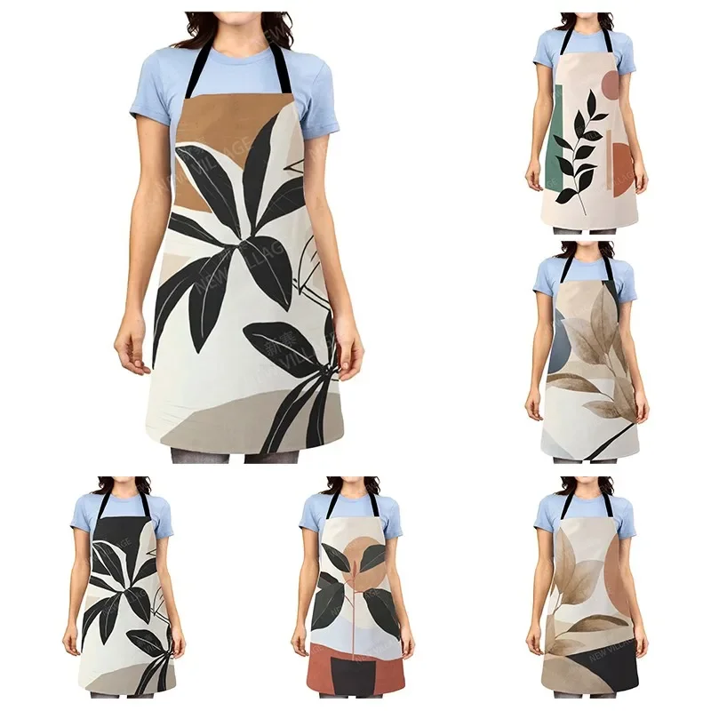 

Детский кухонный фартук в скандинавском стиле, оригинальный водонепроницаемый фартук принцессы для официанта, маслостойкий, в стиле бохо, для девочек