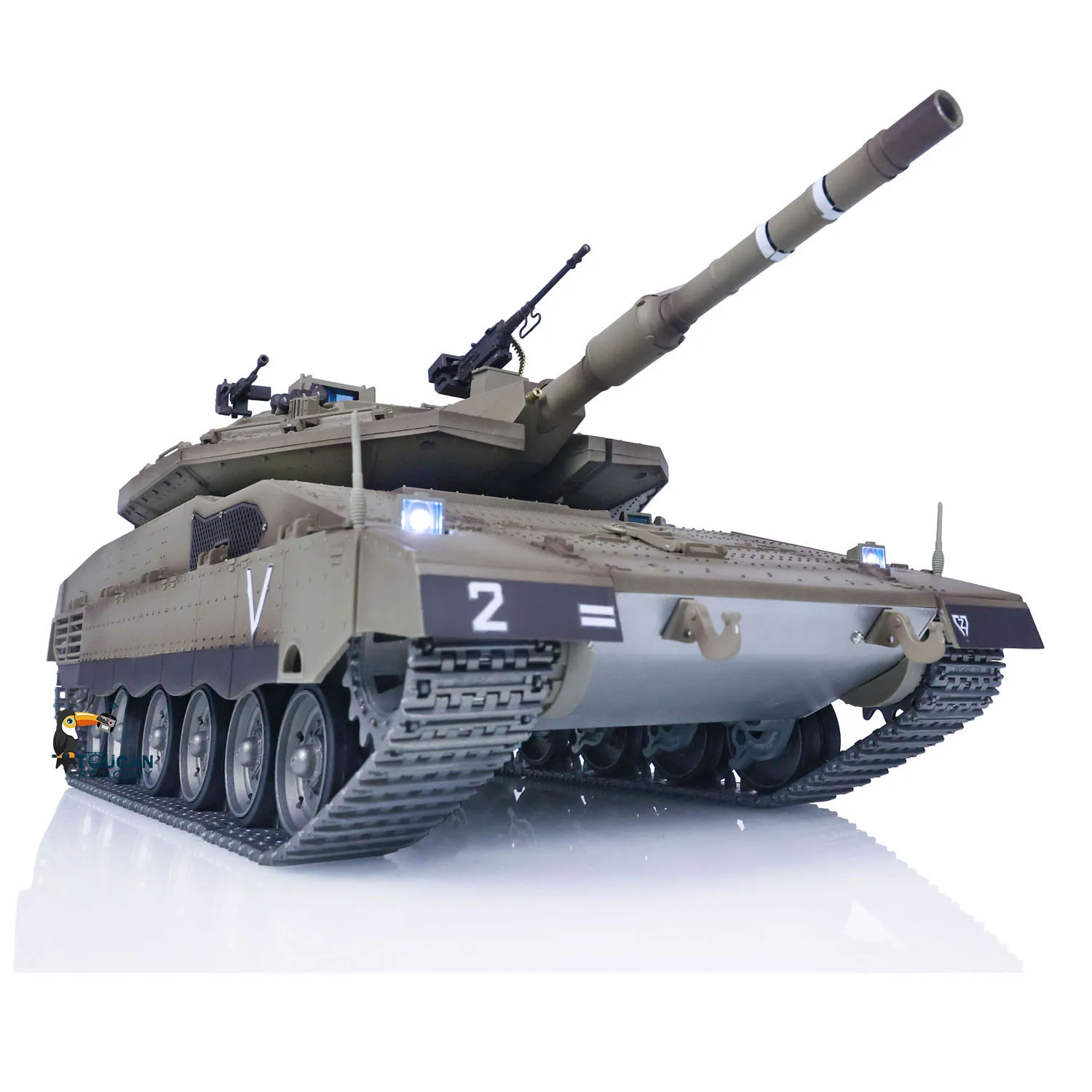 Toys 1/16 RC Battle Tank Heng Long IDF Merkava MK IV 3958 Full Metal Chassis FPV Remoted Panzer Cars TH22668 6