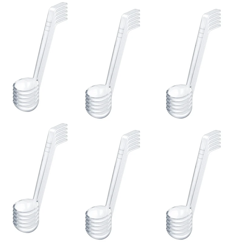 

30 Pieces Transparent Small Ladles For Sauce Long Punch Plastic Dressing And Sauces Ladles