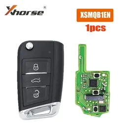 1pcs Xhorse XSMQB1EN Smart Key 3 Buttons for V-W MQB Smart Proximity Remote Key XSMQB1EN for VVDI2/VVDI Key Tool Car Remote Key