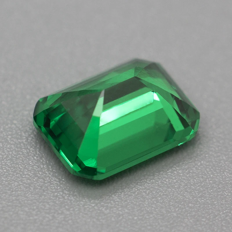 Emerald Green Lab-Created Yttrium Aluminium Garnet Stones - Emerald Cut Gems