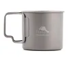 TOAKS Titanium 375ml Cup, Ultralight Outdoor Camping Mug Foldable Handle Tablewaret without Lid CUP-375 1