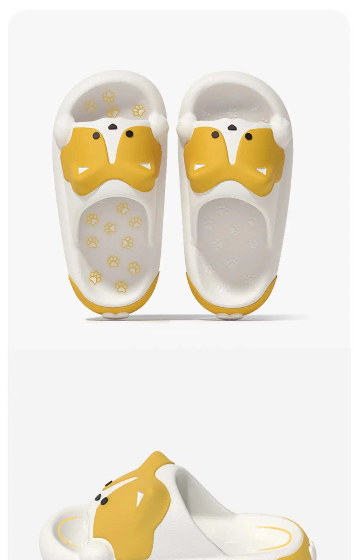 Women's Cartoon Dog Pattern Slip-resistant Eva Bathroom Slides_voghion.com