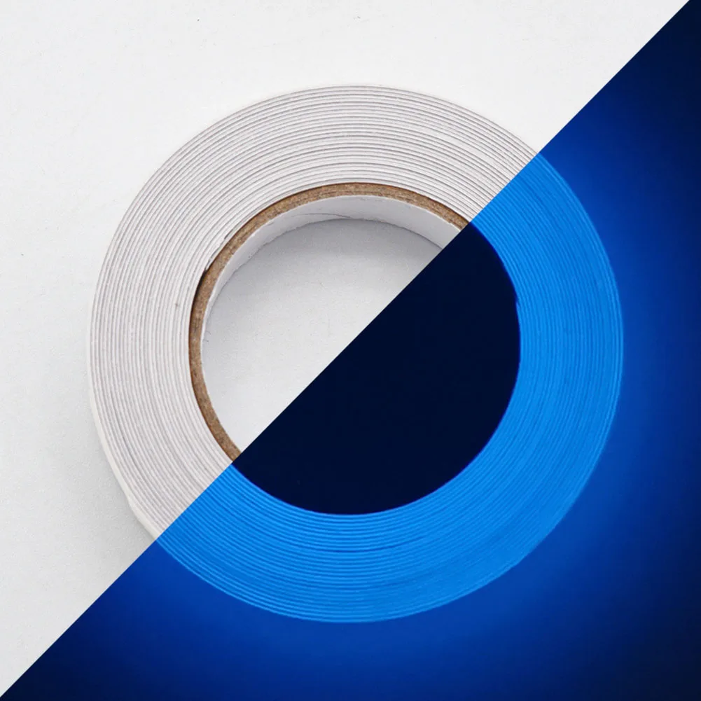 8-20PCS Glow in The Dark Tape Luminous Tape Sticker Removable Fluorescent Security Decor for Theatres Staged & Dark Areas