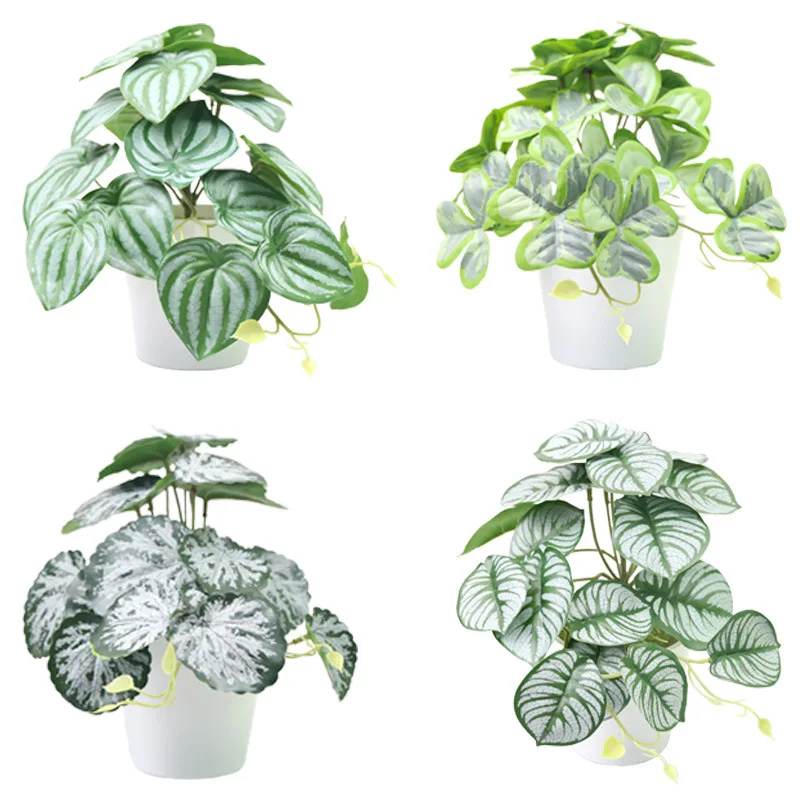 

25CM Plant Bonsai Living Room Decoration Fake Flowers Bionic Plant Office Table Small Potted Desktop Home Furnishings