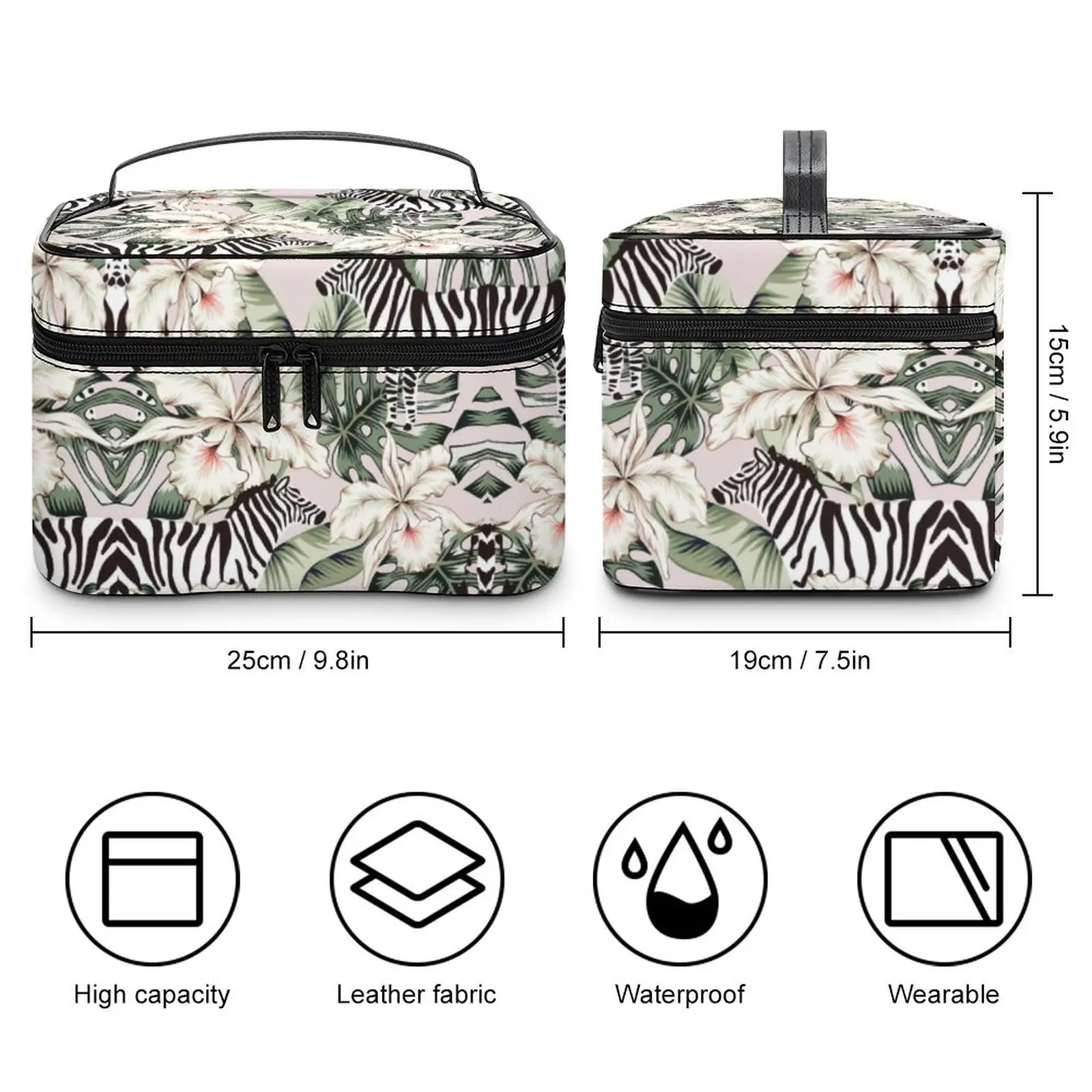 Customized Pattern Makeup Bag Outdoor Travel Makeup Bag Women Multifunction Waterproof Cosmetic Bag Cosmetics Storage Bag