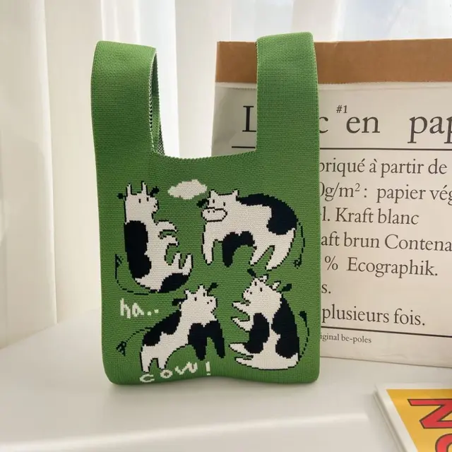 Borsa Tote In Maglia Per Donna - Riutilizzabile, Leggera E Portatile - Foto 11