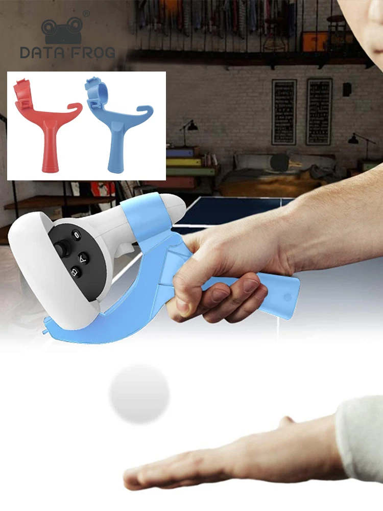 Data Frog Vr Controller Paddle Table Tennis Racket Grip For Oculus