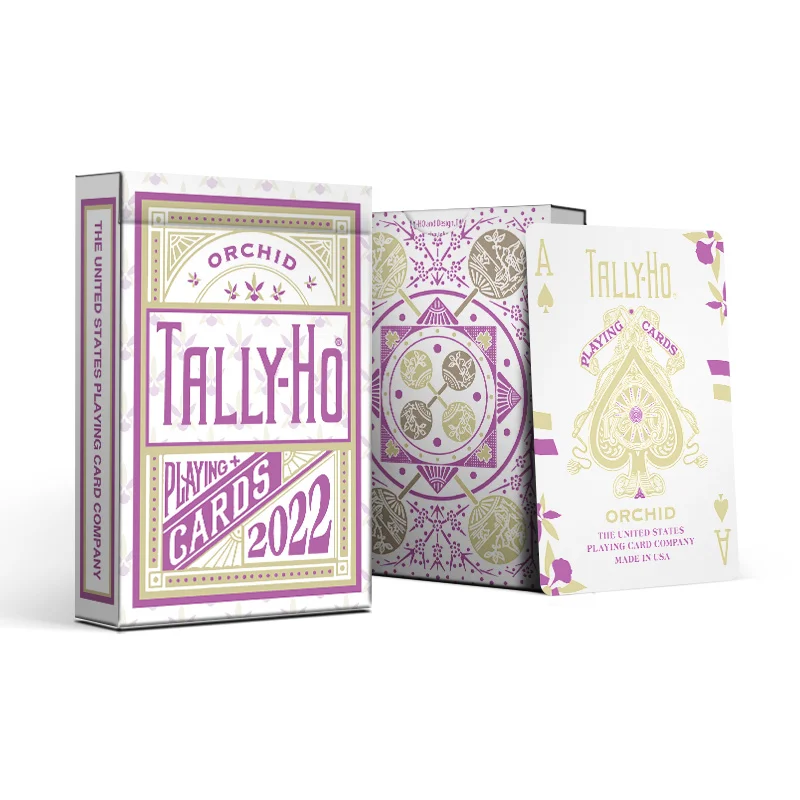 

Волшебные фокусы для игр Tally-Ho Orchid колода игральных карт Card Games