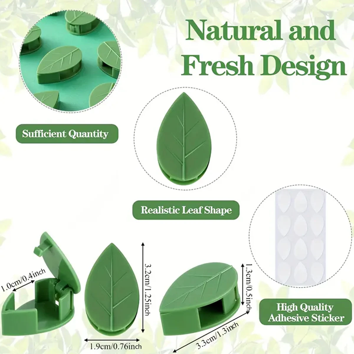 Self-Adhesive Plant Climbing Wall Fixture for Indoor Outdoor Use