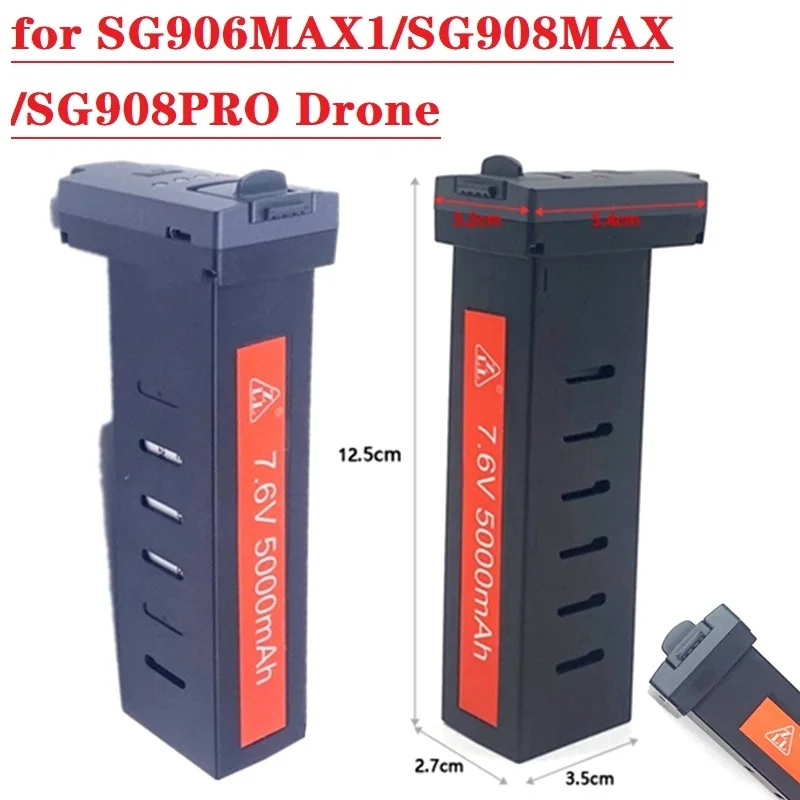 

7.6V 5000mAh Li Battery RC Quadcopter Rechargable Battery for ZLL SG906MAX1 SG908MAX SG908PRO SG906MAX2 Drone Parts