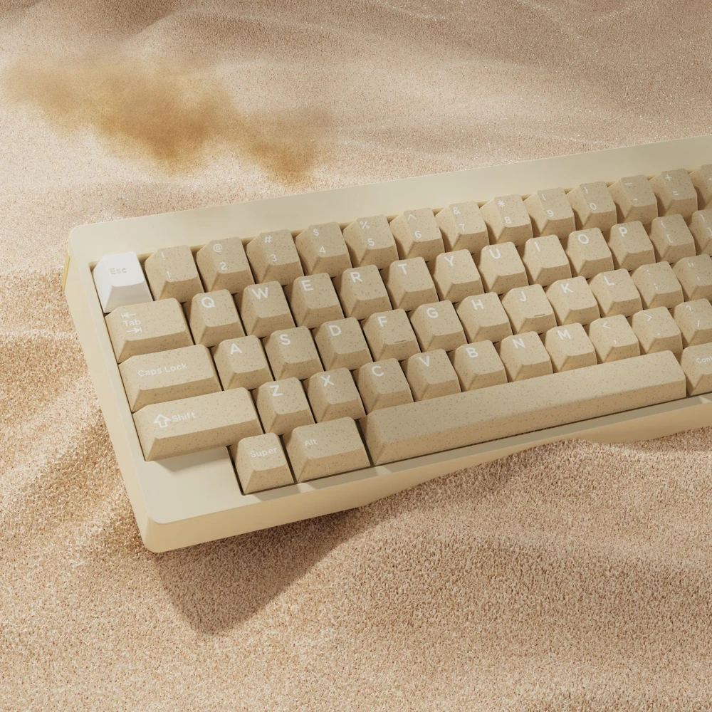 Gmk Cyl Dune Tema Keycap Conjunto Completo Abs Personalizado Sandy Grain Tampão de Teclado Perfil Cereja Acessório Teclado Mecânico