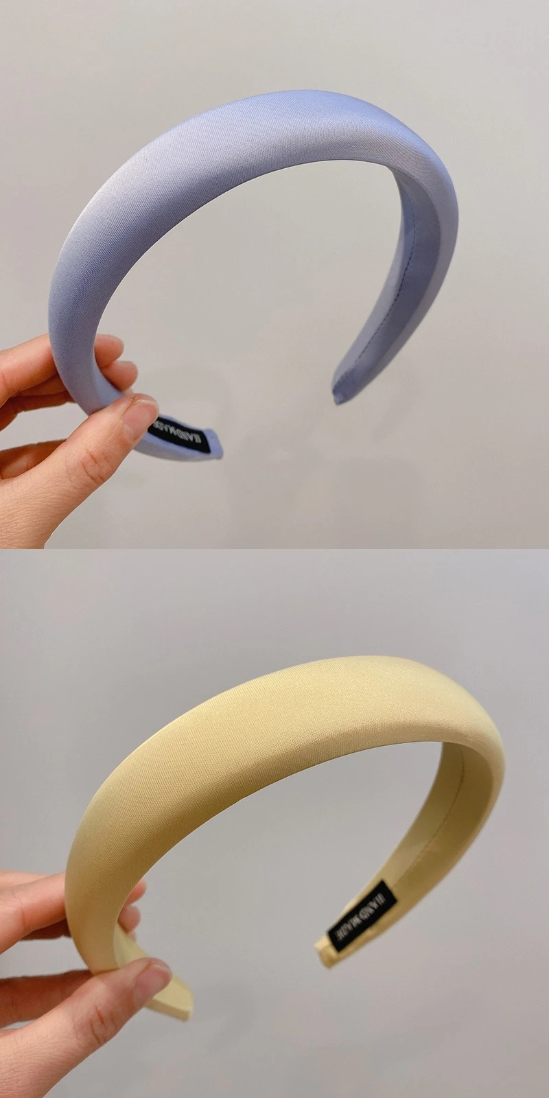 Frühling Sommer Satin Haarreifen Grün Einfarbiges Stirnband 3cm Breites Schwamm-Haarband für Mädchen Frucht-Farbene Haarbänder für Frauen – Detail 12