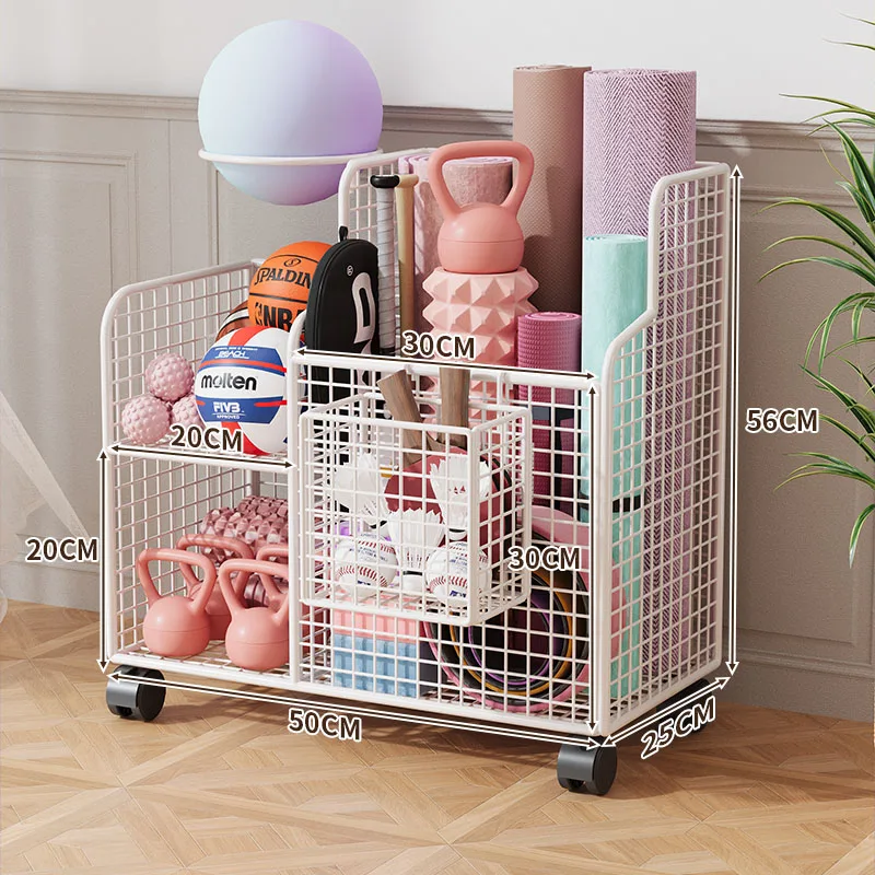 White - with wheels [with hanging basket]