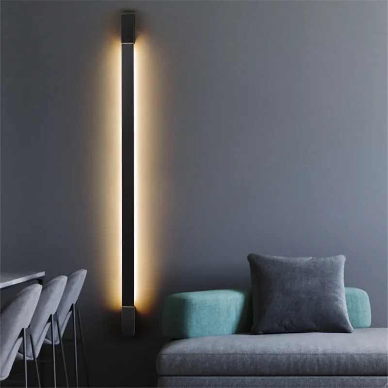 

Nordic Fashion Long Wall Lamp Modern Atmosphere Led Mirror front lamp Bathroom Bar Bedside Bedroom Fresco Lamp Stairs Background