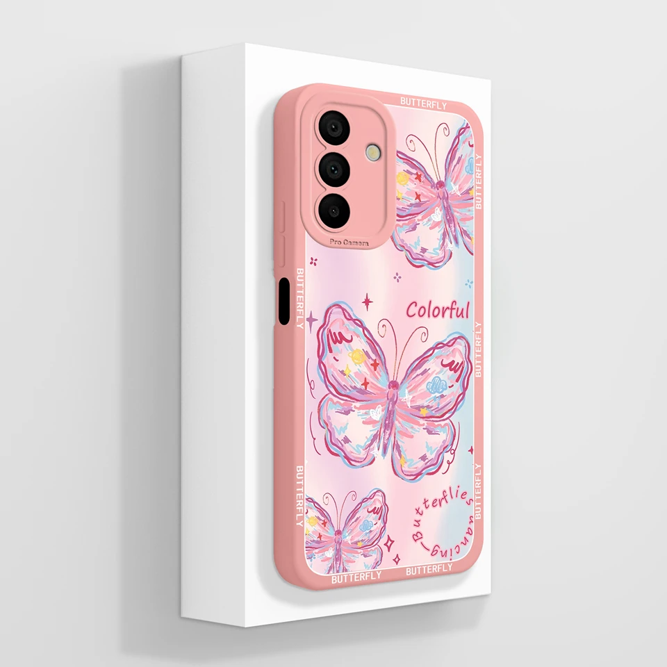 Minimalist Moon Butterfly Flower Aesthetic Back Cover