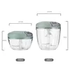 500/900ML Manual Meat Mincer Garlic Chopper Rotate Garlic Press Crusher Vegetable Onion Cutter Kitchen Cooking Accessories 6