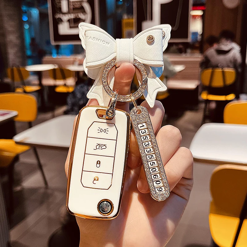 

TPU Car Key Cover For Jeep Compass RENEGADE Cherokee Commander Car Buckle Bag Key Holder Keychain