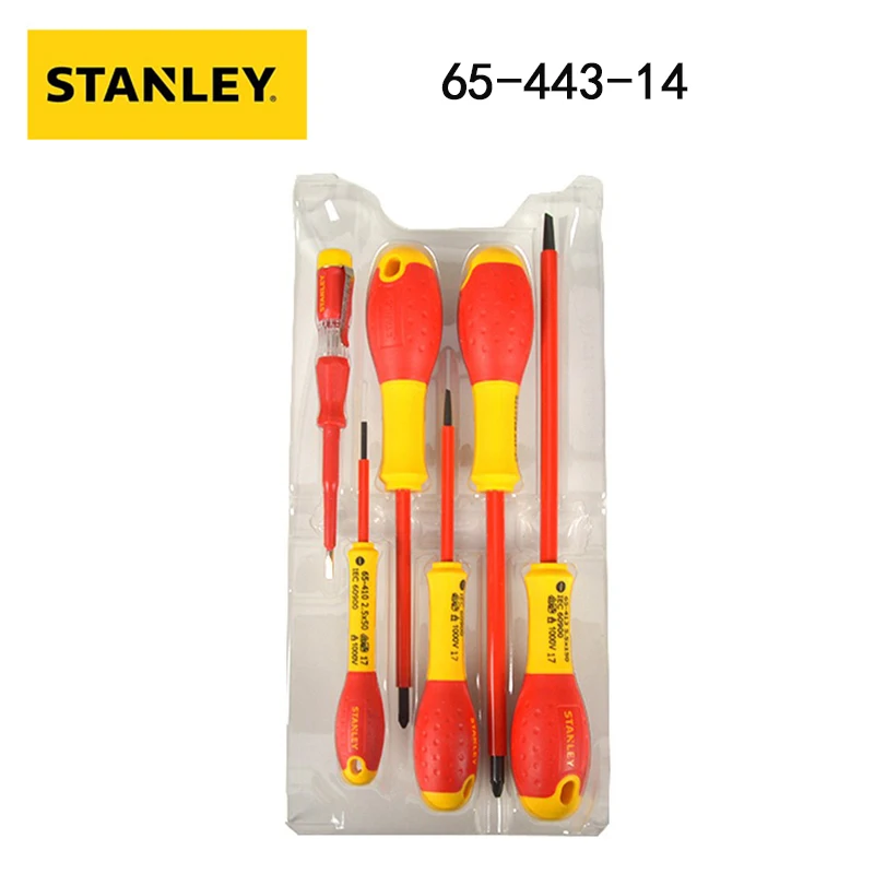 Stanley6544314InsulatedElectricianScrewdriverSetCross