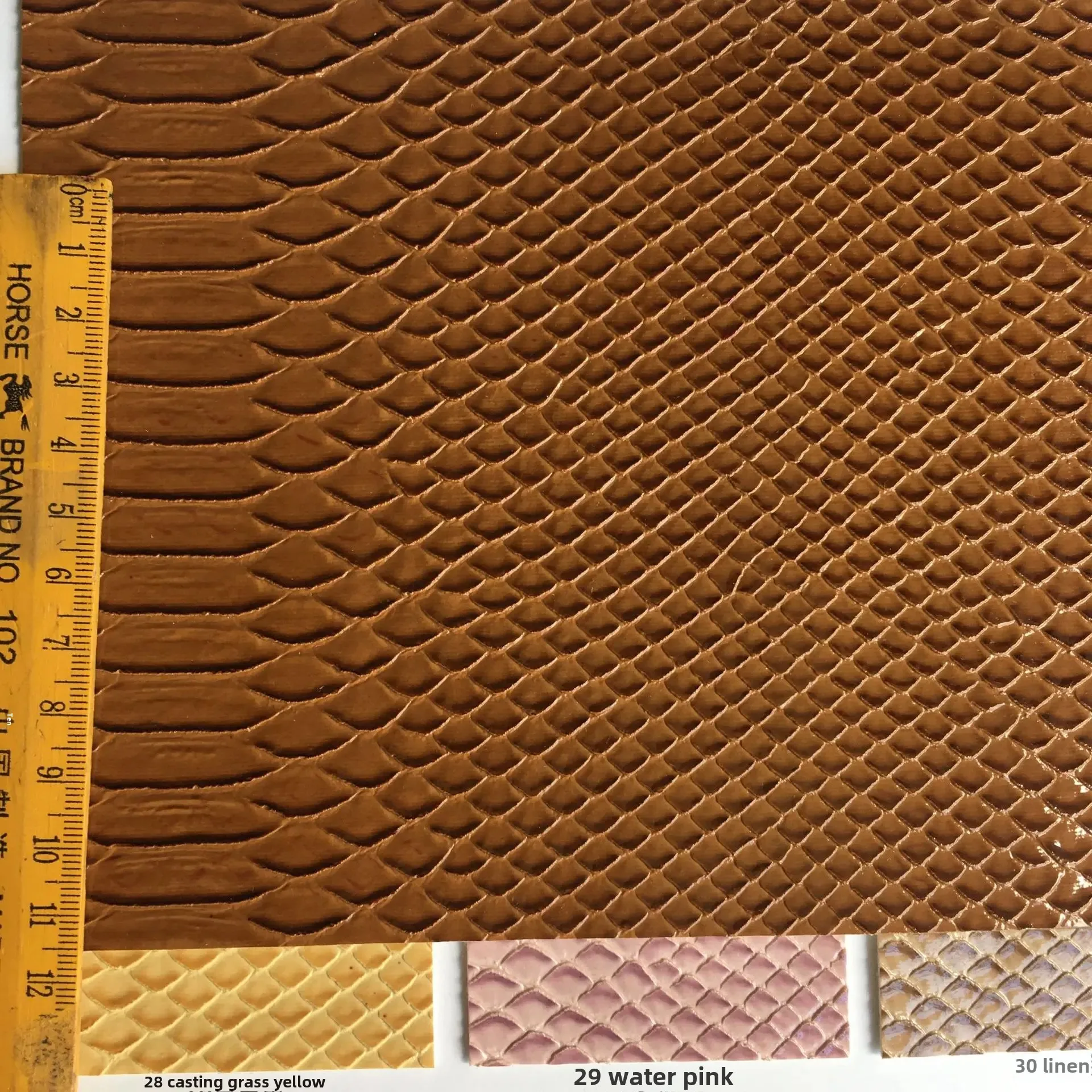 High Gloss Snake Skin Pattern PVC Artificial Leather Bag Fabric Soft Hard Leather Material for Handbags Background Walls