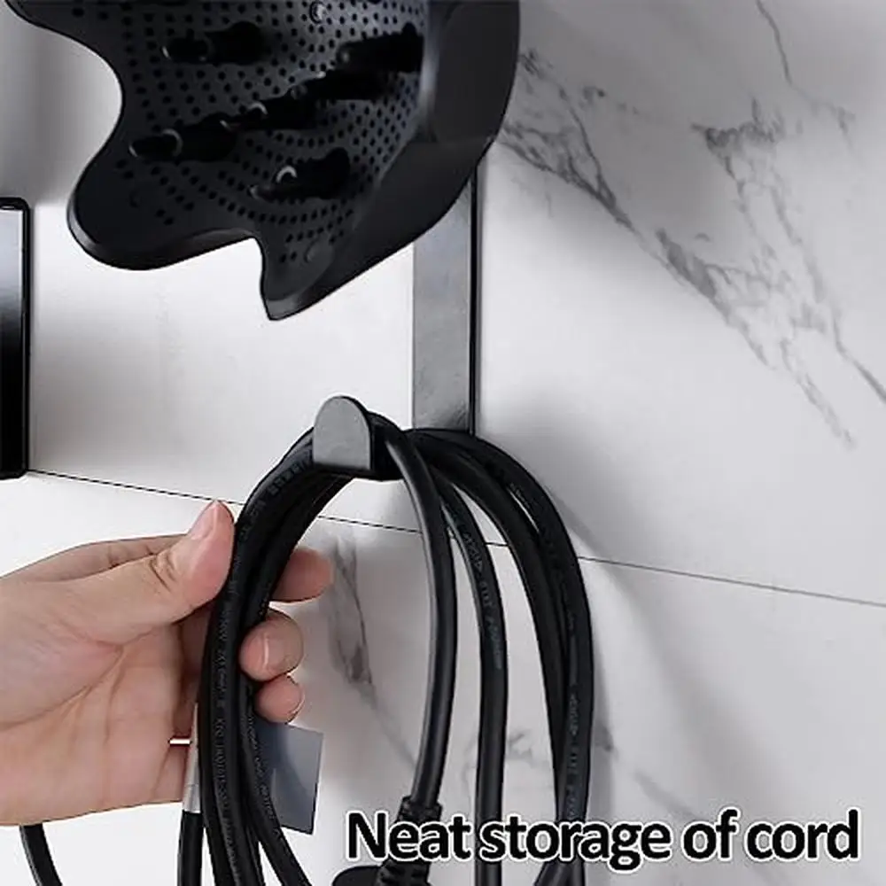 Wall Mounted Organizer Storage Rack Holder Shark FlexStyle Air Styling System Holds Attachments Brushes Nozzle Diffuser Cord 5